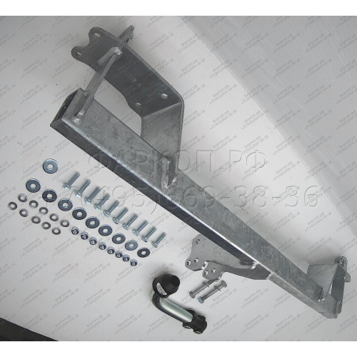 M128A GALIA Полностью оцинкованный фаркоп на Mercedes A-Class w176 дорестайлинг 2012-2015, Mercedes B-Class w246 2012-2019. Подрозетник убирается за бампер. Тип шара: A. Без выреза бампера. Нагрузки: 1600/100 кг, масса фаркопа 15,5 кг