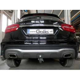 M134A GALIA Полностью оцинкованный фаркоп на Mercedes GLA-Class 2014-2019, Infiniti Q30 2016-2019, Infiniti QX30 2016-2019. Подрозетник убирается за бампер. Тип шара: A. Установка б