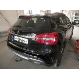 M134A GALIA Полностью оцинкованный фаркоп на Mercedes GLA-Class 2014-2019, Infiniti Q30 2016-2019, Infiniti QX30 2016-2019. Подрозетник убирается за бампер. Тип шара: A. Установка б