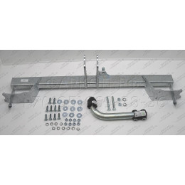 M134A GALIA Полностью оцинкованный фаркоп на Mercedes GLA-Class 2014-2019, Infiniti Q30 2016-2019, Infiniti QX30 2016-2019. Подрозетник убирается за бампер. Тип шара: A. Установка б