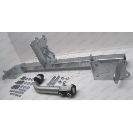 M134A GALIA Полностью оцинкованный фаркоп на Mercedes GLA-Class 2014-2019, Infiniti Q30 2016-2019, Infiniti QX30 2016-2019. Подрозетник убирается за бампер. Тип шара: A. Установка б