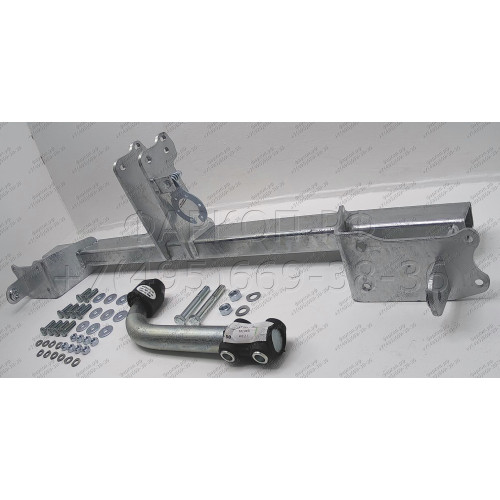 M134A GALIA Полностью оцинкованный фаркоп на Mercedes GLA-Class 2014-2019, Infiniti Q30 2016-2019, Infiniti QX30 2016-2019. Подрозетник убирается за бампер. Тип шара: A. Установка без выреза бампера. Нагрузки: 2000/100 кг, масса фаркопа 16,22 кг