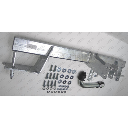 M134A GALIA Полностью оцинкованный фаркоп на Mercedes GLA-Class 2014-2019, Infiniti Q30 2016-2019, Infiniti QX30 2016-2019. Подрозетник убирается за бампер. Тип шара: A. Установка без выреза бампера. Нагрузки: 2000/100 кг, масса фаркопа 16,22 кг