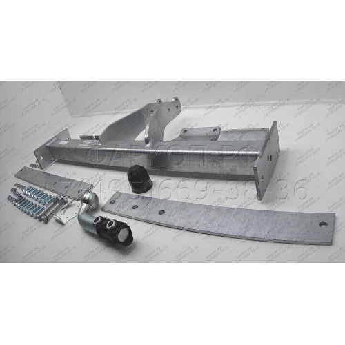 N047A GALIA Полностью оцинкованный фаркоп на Nissan Interstar 1998-2010, Opel Movano A 1999-2010, Renault Master 1998-2010. Тип шара: A. Установка без снятия и выреза бампера. Нагрузки: 2300/100 кг, масса фаркопа 22,82 кг