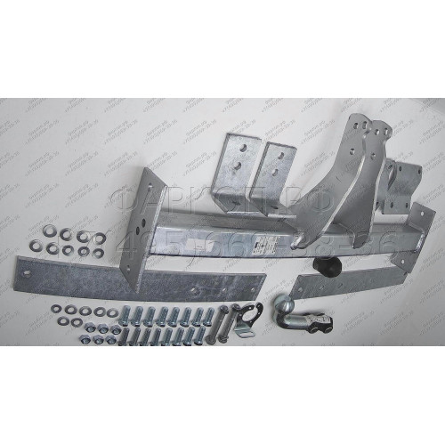 N047A GALIA Полностью оцинкованный фаркоп на Nissan Interstar 1998-2010, Opel Movano A 1999-2010, Renault Master 1998-2010. Тип шара: A. Установка без снятия и выреза бампера. Нагрузки: 2300/100 кг, масса фаркопа 22,82 кг