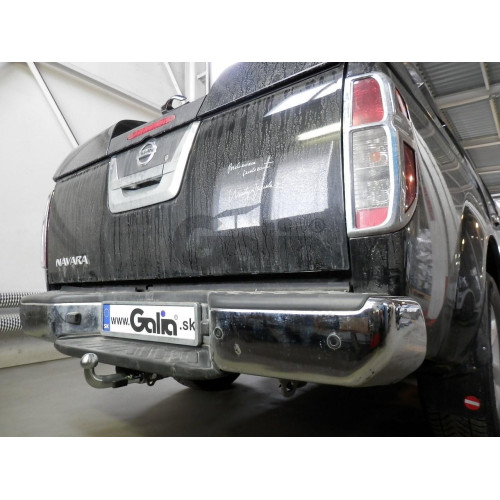 N052C GALIA Полностью оцинкованный фаркоп на Mercedes X-Class 2017-2020, Renault Alaskan 2016-, Nissan Navara D40 2005-2015, D23 2015-. Тип шара: C (горизонтальный съемный). Установка без снятия и выреза бампера. Нагрузки: 3500/150 кг, масса фаркопа 22,57