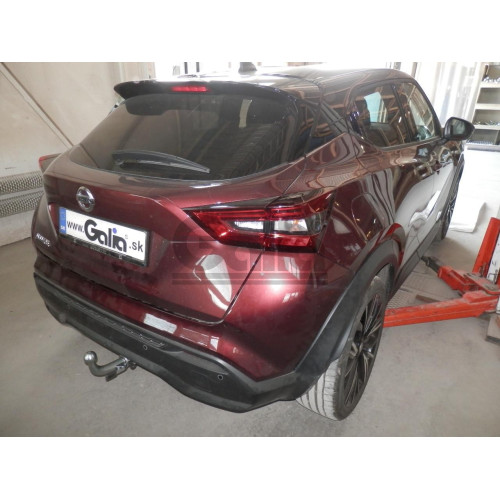 N059A GALIA Полностью оцинкованный фаркоп на Nissan Juke 2019-. Тип шара: A. Невидимый вырез бампера. Нагрузки: 1600/100 кг, масса фаркопа 15,42 кг