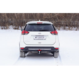 NXT-14-991122.00 PT GROUP Фаркоп на Nissan X-Trail T32 2014-2022 без подрезки бампера. Тип шара: E (легкосъемный шар под квадрат). Нагрузки: 2200/75 кг, масса фаркопа 20,3 к