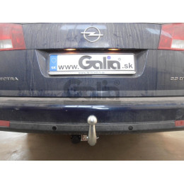 O049A GALIA Полностью оцинкованный фаркоп на Opel Vectra C универсал 2002-2008. Тип шара: A. Установка без снятия и выреза бампера. Нагрузки: 1700/85 кг, масса ф