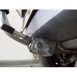 O054C GALIA Полностью оцинкованный фаркоп на Opel Corsa C 2000-2006. Особенности: Номерной знак на заднем бампере. Подрозетник убирается за бампер. Тип ша