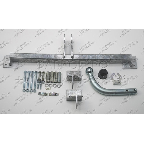O056A GALIA Полностью оцинкованный фаркоп на Opel Zafira A 1999-2005. Тип шара: A. Без выреза бампера. Нагрузки: 1500/80 кг, масса фаркопа 14,75 кг