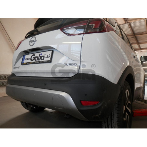 O070A GALIA Полностью оцинкованный фаркоп на Opel Crossland X 2017-2021, Opel Crossland 2021-2024. Тип шара: A. Невидимый вырез бампера. Нагрузки: 1200/60 кг, масса фаркопа 14,02 кг