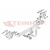 P-023 STEINHOF Фаркоп на Peugeot 207 SW универсал 2007-2012 без подрезки бампера. Тип шара: A. Нагрузки: 1200/50 кг, масса фаркопа 16,9 кг (без электрики в комплекте)