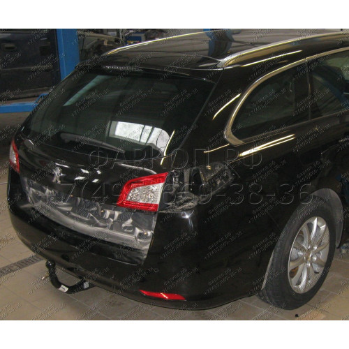 P-049 STEINHOF Фаркоп на Peugeot 508 универсал, кроме GT и HDI 2.2 л 2011-2019. Требуется подрезка бампера. Тип шара: AH (горизонтальное быстросъемное крепление шара на ключе). Нагрузки: 1900/80 кг, масса фаркопа 26,66 кг (без электрики в комплекте)