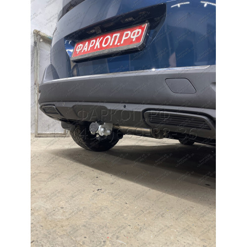 P047C GALIA Полностью оцинкованный фаркоп на Peugeot 5008 2017-2024. Подрозетник убирается за бампер. Требуется невидимая подрезка бампера. Тип шара: C (горизонтальный съемный). Нагрузки: 2000/100 кг, масса фаркопа 18,37 кг