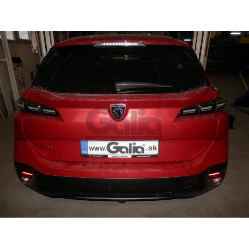 P049C GALIA Полностью оцинкованный фаркоп на Citroen C5 X 2022-, Peugeot 308 SW универсал 2022-, Peugeot 408 2022-, Peugeot 408X 2022-, Opel Astra L универсал 2022-, DS DS4 2021-. Тип шара: C (горизонтальный съемный). Невидимый вырез бампера. Нагрузки: 16