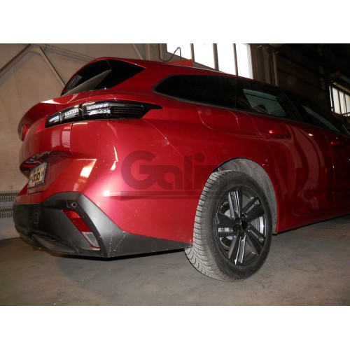 P049C GALIA Полностью оцинкованный фаркоп на Citroen C5 X 2022-, Peugeot 308 SW универсал 2022-, Peugeot 408 2022-, Peugeot 408X 2022-, Opel Astra L универсал 2022-, DS DS4 2021-. Тип шара: C (горизонтальный съемный). Невидимый вырез бампера. Нагрузки: 16