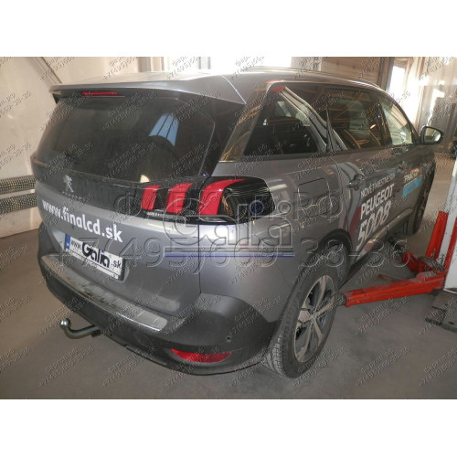 P047C GALIA Полностью оцинкованный фаркоп на Peugeot 5008 2017-2024. Подрозетник убирается за бампер. Требуется невидимая подрезка бампера. Тип шара: C (горизонтальный съемный). Нагрузки: 2000/100 кг, масса фаркопа 18,37 кг