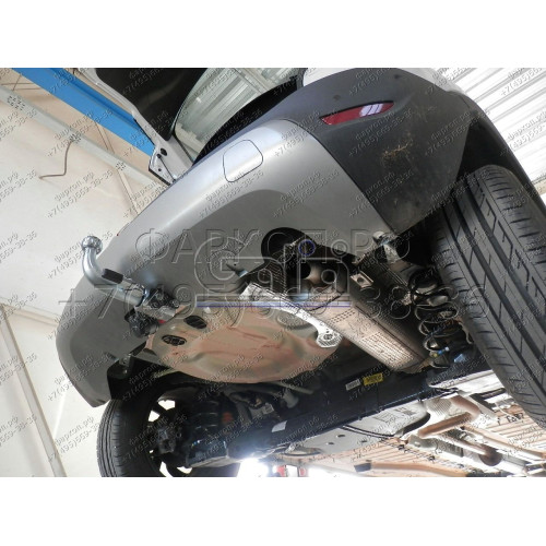 O070A GALIA Полностью оцинкованный фаркоп на Opel Crossland X 2017-2021, Opel Crossland 2021-2024. Тип шара: A. Невидимый вырез бампера. Нагрузки: 1200/60 кг, масса фаркопа 14,02 кг