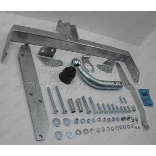 R016A GALIA Полностью оцинкованный фаркоп на Renault Scenic I 1996-2003. Тип шара: A. Установка без снятия и выреза бампера. Нагрузки: 1350/75 кг, масса фаркопа 12,52 кг