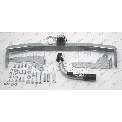 R070C GALIA Полностью оцинкованный фаркоп на Renault Laguna II лифтбек 2001-2008. Тип шара: C (горизонтальный съемный). Установка без снятия и выреза бампера. Нагрузки: 1500/75 кг, масса фаркопа 15,97 кг