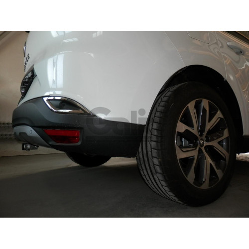 R096C GALIA Полностью оцинкованный фаркоп на Renault Espace 2015-2022. Подрозетник убирается за бампер. Тип шара: C (горизонтальный съемный). Установка без выреза бампера. Нагрузки: 2000/80 кг, масса фаркопа 20,97 кг