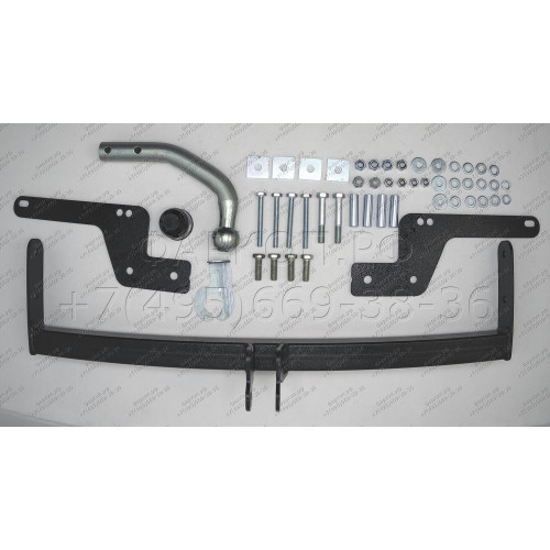 R102As АвтоСтандарт Фаркоп с оцинкованным шаром на Renault Logan Stepway 2019-2022, Renault Logan 2004-2014, 2014-2022 (без выреза в бампере), Renault Sandero 2014-2022, Renault Sandero Stepway 2014-2022 (необходима подрезка бампера). Тип шара: A. Нагрузк