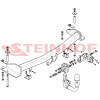 S-467 STEINHOF Фаркоп на SsangYong Rexton 2012-2017. Требуется подрезка бампера. Тип шара: AV (вертикальное быстросъемное крепление шара на ключе). Нагрузки: 3500/140 кг, масса фаркопа 22,3 кг (без электрики в комплекте)
