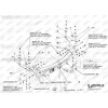 S.051 IMIOLA Фаркоп SsangYong Kyron 2005-2016, SsangYong Rexton 2002-2018 без выреза бампера. Тип шара: A. Нагрузки: 2000/110 кг (без электрики в комплекте)