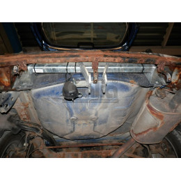 S057C GALIA Полностью оцинкованный фаркоп на Suzuki Liana хетчбек 2WD/4WD 2001-2007. Тип шара: C (горизонтальный съемный). Без выреза бампера. Нагрузки: 1300/75 кг, 