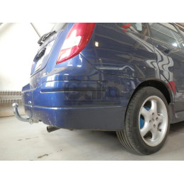 S057C GALIA Полностью оцинкованный фаркоп на Suzuki Liana хетчбек 2WD/4WD 2001-2007. Тип шара: C (горизонтальный съемный). Без выреза бампера. Нагрузки: 1300/75 кг, 