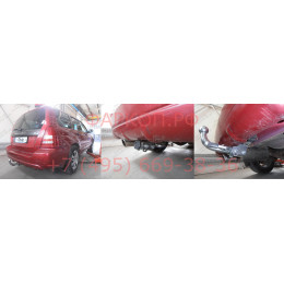 S072C GALIA Полностью оцинкованный фаркоп на Subaru Forester 1997-2008. Подрозетник убирается за бампер. Тип шара: C (горизонтальный съемный). Без выреза бам