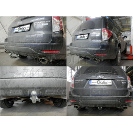 S103A GALIA Полностью оцинкованный фаркоп на Subaru Forester 2007-2013. Тип шара: A. Невидимый вырез бампера. Нагрузки: 2200/80 кг, масса фаркопа 16,02 кг