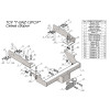 T-GAZ-12FC TAVIALS ТСУ для Газель Бизнес 2705 без снятия и выреза бампера. Тип шара: FC. Нагрузки: 1000/75 кг, масса фаркопа 18,7 кг, требуется 4 сверления (без электрики в комплекте)