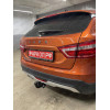 T-VAZ-44A TAVIALS ТСУ со съемным шаром для Lada Vesta Cross универсал 2017-2022. Требуется подрезка бампера. Нагрузки: 1100/75 кг, масса фаркопа 14,1 кг (без электрики в комплекте)