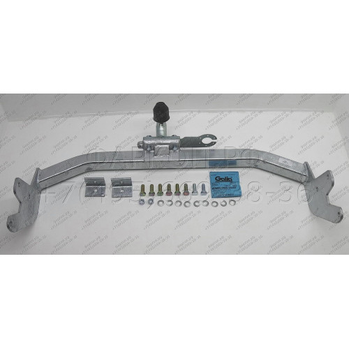 T026A GALIA Полностью оцинкованный фаркоп на Toyota Hiace, Granvia 1996-2005. Тип шара: F. Установка без снятия и выреза бампера. Нагрузки: 2000/75 кг, масса фаркопа 15,42 кг
