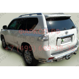 T113-F(N) Лидер-плюс ТСУ (с металлич. пластиной) для Toyota Land Cruiser Prado J120 2002-2009, Toyota Land Cruiser Prado J150 2009-2023, Lexus GX 470 2002-2009, Lexus GX 460 2009-2023 без выреза бампера. Н