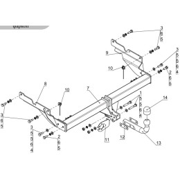 TCU00038 ТСС Распродажа! Фаркоп на Mazda CX-5 2012-2016 без подрезки бампера. Тип шара: A. Нагрузки: 1200/75 кг