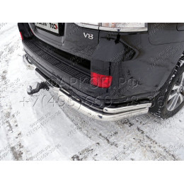 TCU00047 ТСС Фаркоп на Toyota Land Cruiser 200 Executive/Executive Lounge 2016-2021, Toyota Land Cruiser 200 TRD 2019-2021 с накладкой с надписью Land Cruiser без подрезки бампера. Тип шара: E (шар