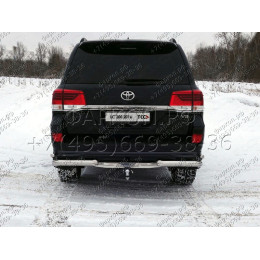 TCU00047 ТСС Фаркоп на Toyota Land Cruiser 200 Executive/Executive Lounge 2016-2021, Toyota Land Cruiser 200 TRD 2019-2021 с накладкой с надписью Land Cruiser без подрезки бампера. Тип шара: E (шар
