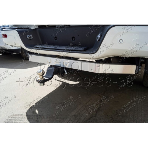 TCU00309 ТСС Фаркоп на JAC T6 2021-, JAC T8 Pro 2023- без подрезки бампера. Тип шара: E (шаровый узел под американский квадрат). Нагрузки: 2500/100 кг