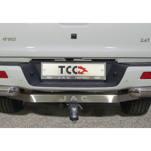 TCU00309 ТСС Фаркоп на JAC T6 2021-, JAC T8 Pro 2023- без подрезки бампера. Тип шара: E (шаровый узел под американский квадрат). Нагрузки: 2500/100 кг