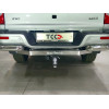 TCU00425 ТСС Фаркоп на Sollers ST6 2023-, Sollers ST8 2025- с накладкой с надписью Sollers без подрезки бампера. Тип шара: E (шаровый узел под американский квадрат). Нагрузки: 2500/100 кг