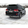 TCU00045 ТСС Фаркоп на Toyota Land Cruiser 200 Executive/Executive Lounge 2016-2021 с накладкой с надписью Executive без подрезки бампера. Тип шара: E (шаровый узел под американский квадрат). Нагрузки: 1500/100 кг