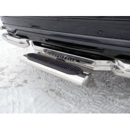 TCU00045 ТСС Фаркоп на Toyota Land Cruiser 200 Executive/Executive Lounge 2016-2021 с накладкой с надписью Executive без подрезки бампера. Тип шара: E (шаровый узел под американ