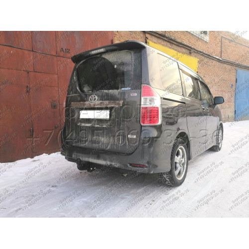 H.T77.A HALTY Фаркоп на Toyota Voxy 2WD/4WD 2007-2014, Toyota Noah 2WD/4WD 2007-2014, кроме авто с обвесом без подрезки бампера. Тип шара: A. Нагрузки: 750/75 кг, масса фаркопа 20,1 кг