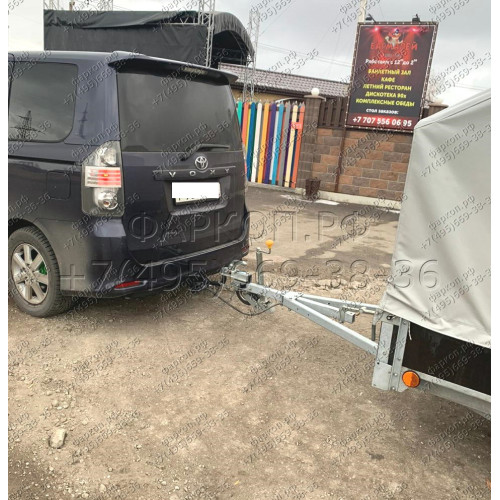 H.T77.A HALTY Фаркоп на Toyota Voxy 2WD/4WD 2007-2014, Toyota Noah 2WD/4WD 2007-2014, кроме авто с обвесом без подрезки бампера. Тип шара: A. Нагрузки: 750/75 кг, масса фаркопа 20,1 кг