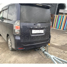 H.T77.A HALTY Фаркоп на Toyota Voxy 2WD/4WD 2007-2014, Toyota Noah 2WD/4WD 2007-2014, кроме авто с обвесом без подрезки бампера. Тип шара: A. Нагрузки: 750/75 кг, масса фаркопа 20,1 