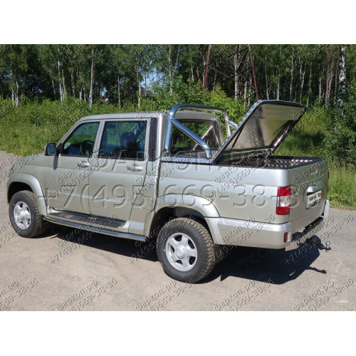 TCU00029N ТСС Распродажа! Фаркоп на UAZ Pickup 2015- без подрезки бампера. Тип шара: E (шаровый узел под американский квадрат с нержавеющим шаром). Нагрузки: 1600/100 кг