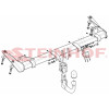V-029 STEINHOF Фаркоп на Volkswagen Caddy, в т.ч. Maxi, кроме 4 Motion, кроме CNG 2004-2021, Volkswagen Caddy Alltrack Estate 2015-2021 без подрезки бампера. Тип шара: AV (вертикальное быстросъемное крепление шара на ключе). Нагрузки: 1650/80 кг, масса фа